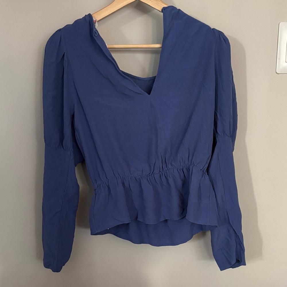 Elegant Blue Women's Top